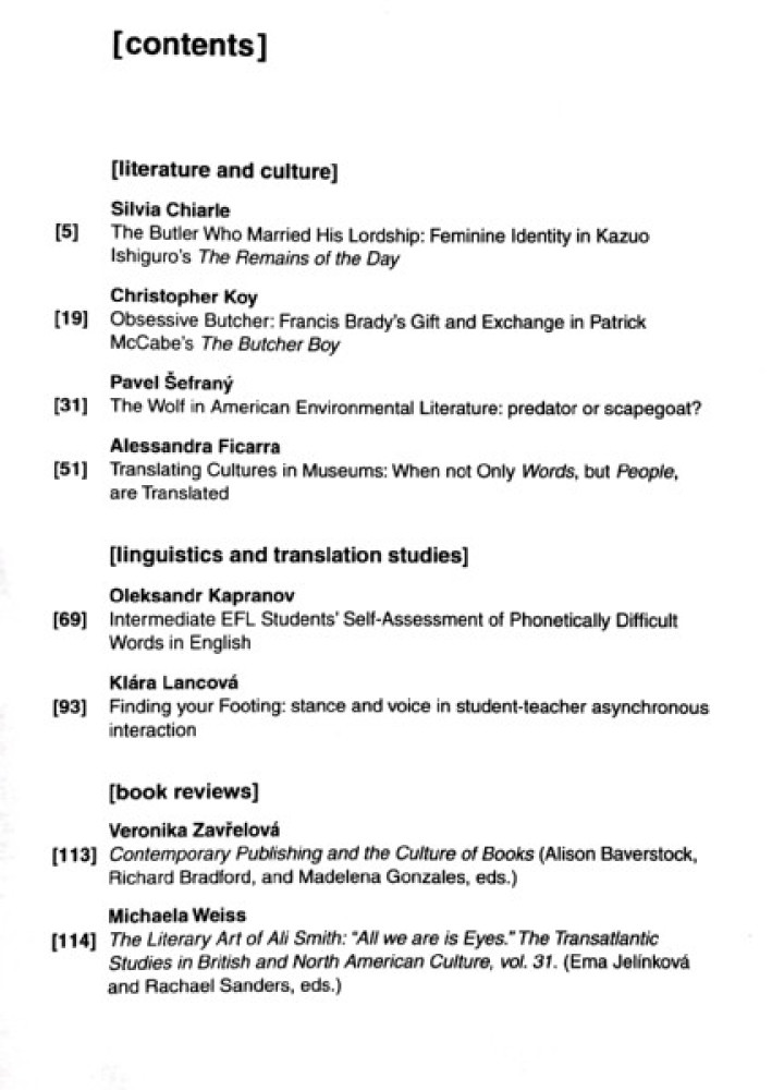 Ostrava Journal of English Philology vol. 12 no.2/2020