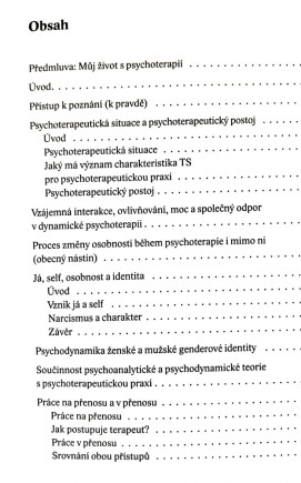 Procesy změny v dynamické psychoterapii a psychoanalýze