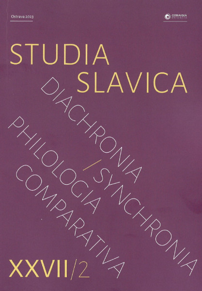 Studia Slavica XXVII/2
