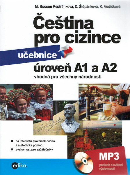 Čeština pro cizince - úrověň A1 a A2 + cvičebnice + MP3