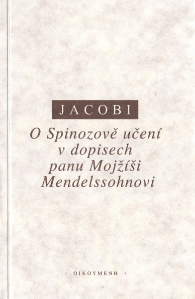 O Spinozově učení v dopisech panu Mojžíši Mendelssohnovi